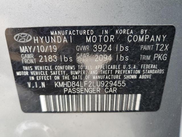 Photo 12 VIN: KMHD84LF2LU929455 - HYUNDAI ELANTRA SE 