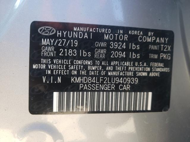 Photo 9 VIN: KMHD84LF2LU940939 - HYUNDAI ELANTRA SE 