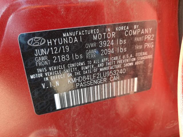 Photo 9 VIN: KMHD84LF2LU953240 - HYUNDAI ELANTRA SE 