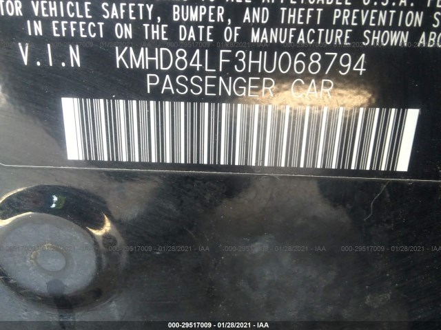 Photo 8 VIN: KMHD84LF3HU068794 - HYUNDAI ELANTRA 