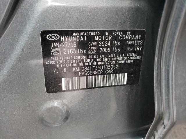 Photo 11 VIN: KMHD84LF3HU105052 - HYUNDAI ELANTRA SE 