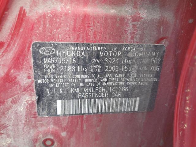 Photo 11 VIN: KMHD84LF3HU141386 - HYUNDAI ELANTRA SE 