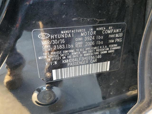 Photo 11 VIN: KMHD84LF3HU156146 - HYUNDAI ELANTRA 