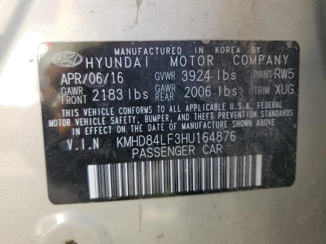 Photo 9 VIN: KMHD84LF3HU164876 - HYUNDAI ELANTRA SE 