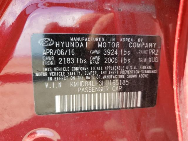 Photo 11 VIN: KMHD84LF3HU165185 - HYUNDAI ELANTRA 