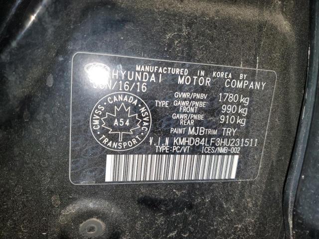 Photo 11 VIN: KMHD84LF3HU231511 - HYUNDAI ELANTRA SE 