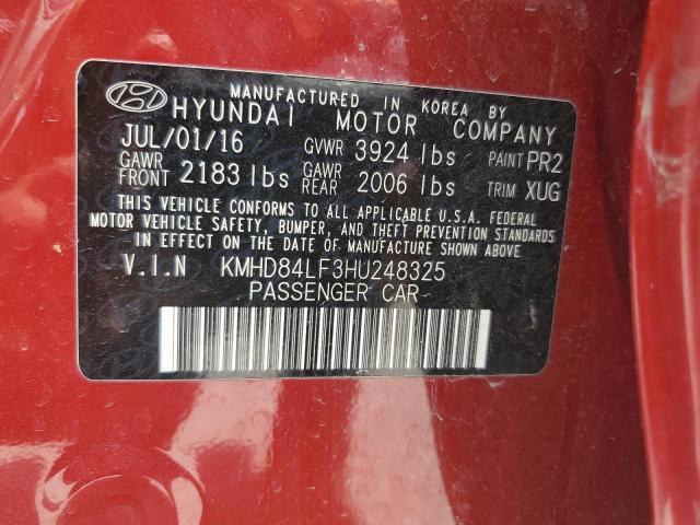 Photo 11 VIN: KMHD84LF3HU248325 - HYUNDAI ELANTRA 