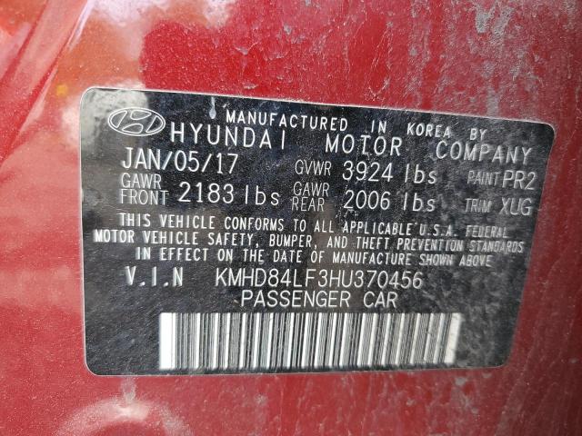 Photo 11 VIN: KMHD84LF3HU370456 - HYUNDAI ELANTRA 