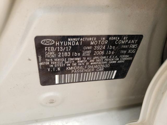 Photo 9 VIN: KMHD84LF3HU402600 - HYUNDAI ELANTRA SE 