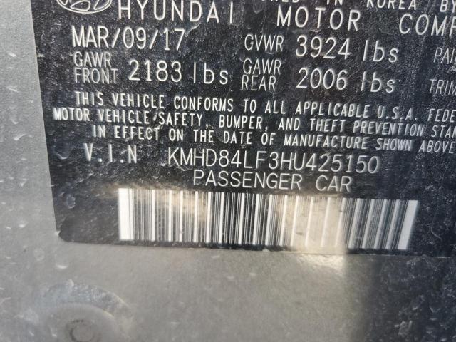 Photo 11 VIN: KMHD84LF3HU425150 - HYUNDAI ELANTRA SE 