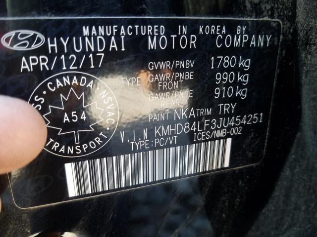 Photo 9 VIN: KMHD84LF3JU454251 - HYUNDAI ELANTRA SE 