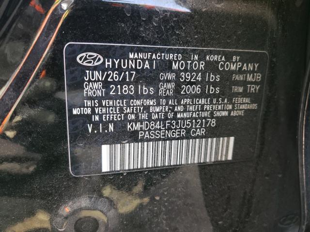 Photo 9 VIN: KMHD84LF3JU512178 - HYUNDAI ELANTRA SE 