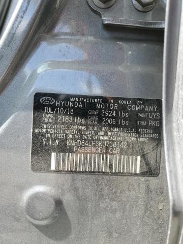 Photo 11 VIN: KMHD84LF3KU738142 - HYUNDAI ELANTRA SE 