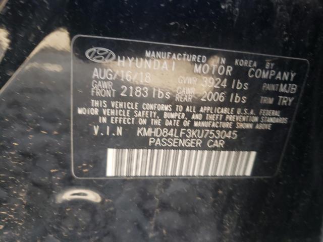 Photo 12 VIN: KMHD84LF3KU753045 - HYUNDAI ELANTRA SE 