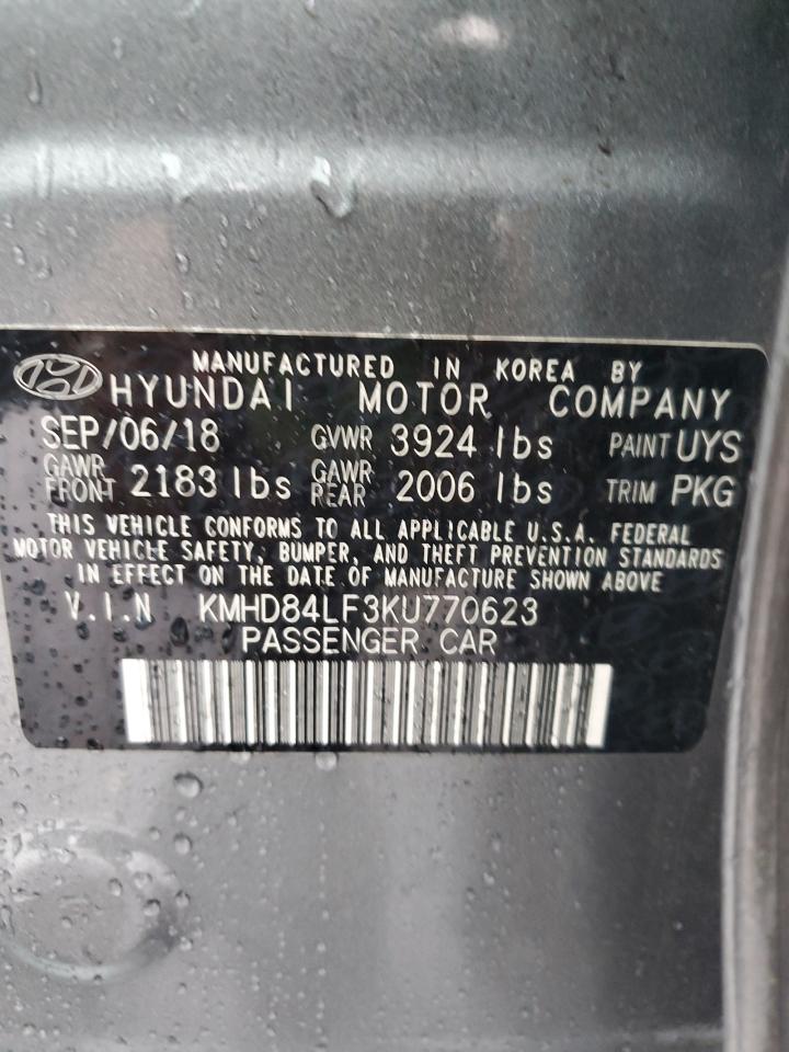 Photo 11 VIN: KMHD84LF3KU770623 - HYUNDAI ELANTRA 