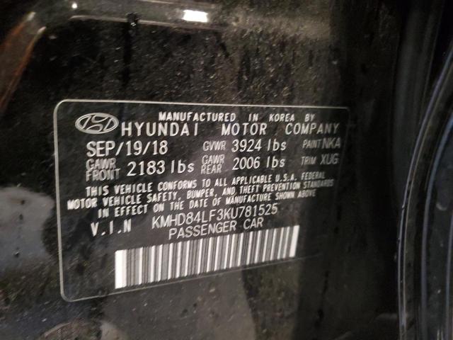 Photo 11 VIN: KMHD84LF3KU781525 - HYUNDAI ELANTRA SE 