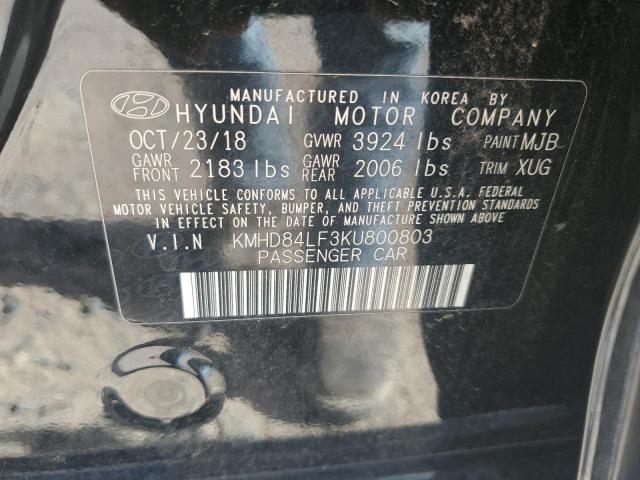 Photo 11 VIN: KMHD84LF3KU800803 - HYUNDAI ELANTRA SE 