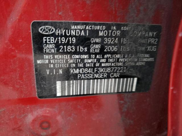 Photo 11 VIN: KMHD84LF3KU877221 - HYUNDAI ELANTRA SE 