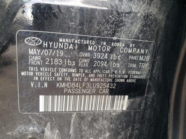 Photo 11 VIN: KMHD84LF3LU925432 - HYUNDAI ELANTRA 