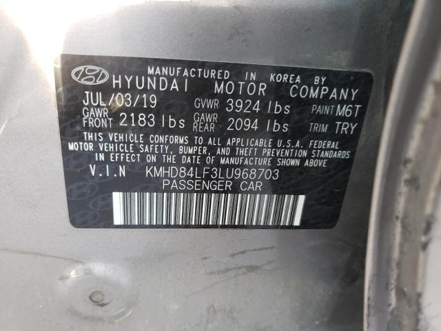 Photo 9 VIN: KMHD84LF3LU968703 - HYUNDAI ELANTRA SE 