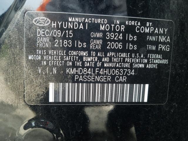 Photo 9 VIN: KMHD84LF4HU063734 - HYUNDAI ELANTRA SE 