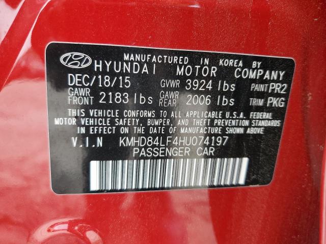 Photo 11 VIN: KMHD84LF4HU074197 - HYUNDAI ELANTRA 