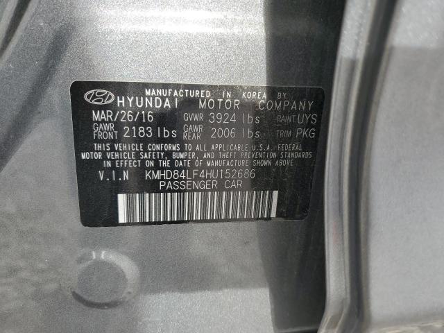 Photo 12 VIN: KMHD84LF4HU152686 - HYUNDAI ELANTRA 