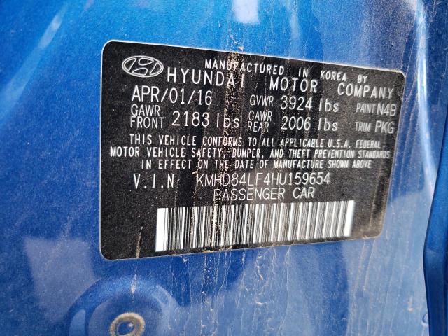 Photo 11 VIN: KMHD84LF4HU159654 - HYUNDAI ELANTRA SE 