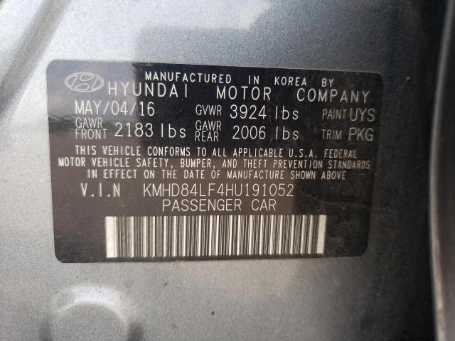 Photo 9 VIN: KMHD84LF4HU191052 - HYUNDAI ELANTRA SE 