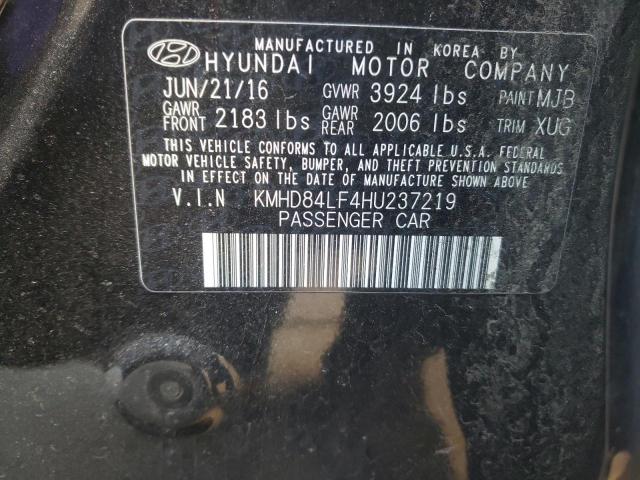 Photo 9 VIN: KMHD84LF4HU237219 - HYUNDAI ELANTRA SE 