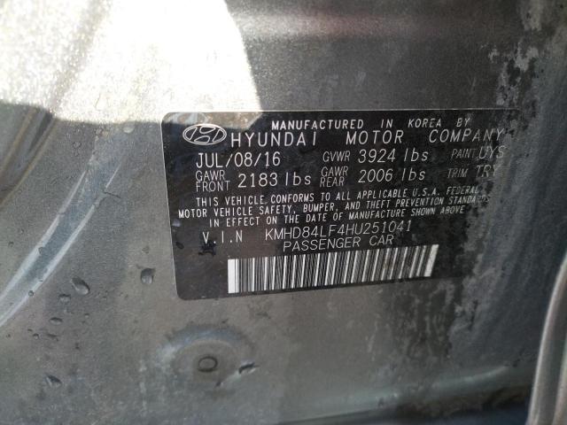 Photo 9 VIN: KMHD84LF4HU251041 - HYUNDAI ELANTRA SE 