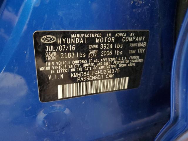 Photo 11 VIN: KMHD84LF4HU254375 - HYUNDAI ELANTRA SE 