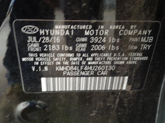 Photo 9 VIN: KMHD84LF4HU260130 - HYUNDAI ELANTRA SE 