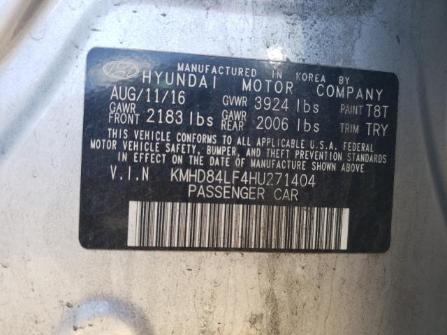 Photo 9 VIN: KMHD84LF4HU271404 - HYUNDAI ELANTRA SE 