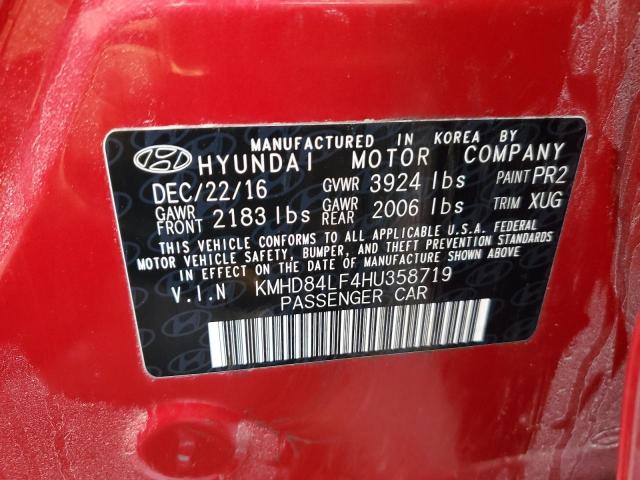 Photo 11 VIN: KMHD84LF4HU358719 - HYUNDAI ELANTRA SE 