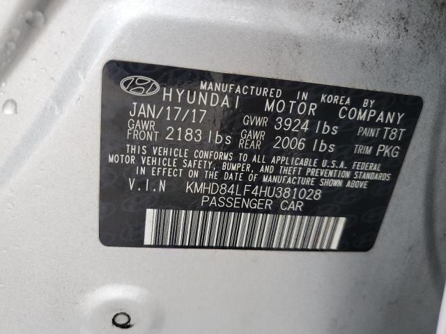 Photo 11 VIN: KMHD84LF4HU381028 - HYUNDAI ELANTRA 