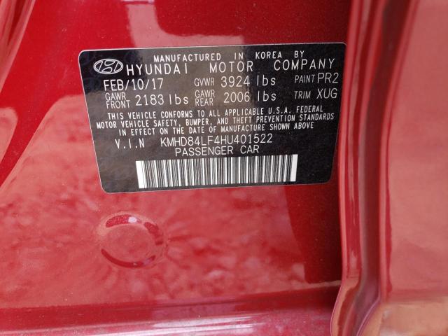 Photo 11 VIN: KMHD84LF4HU401522 - HYUNDAI ELANTRA 