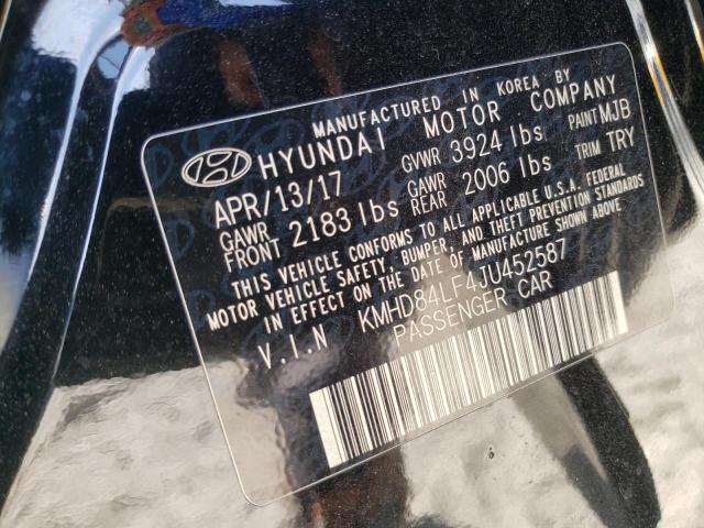 Photo 12 VIN: KMHD84LF4JU452587 - HYUNDAI ELANTRA 