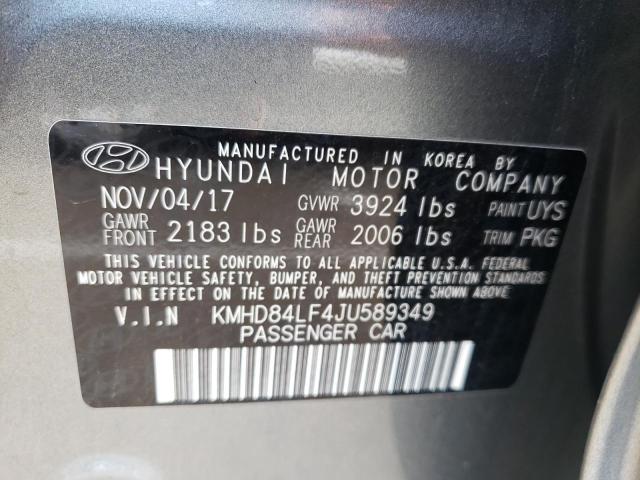 Photo 9 VIN: KMHD84LF4JU589349 - HYUNDAI ELANTRA SE 