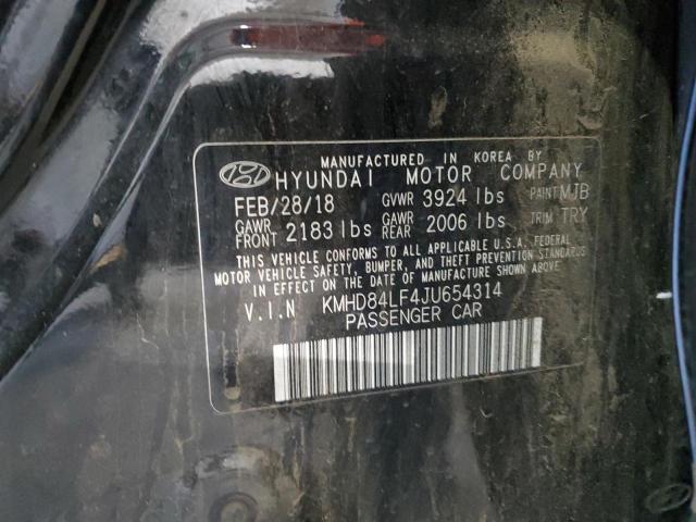 Photo 11 VIN: KMHD84LF4JU654314 - HYUNDAI ELANTRA SE 