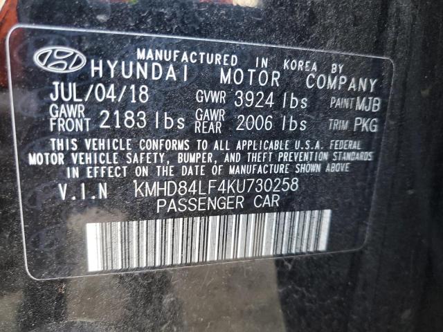 Photo 11 VIN: KMHD84LF4KU730258 - HYUNDAI ELANTRA SE 