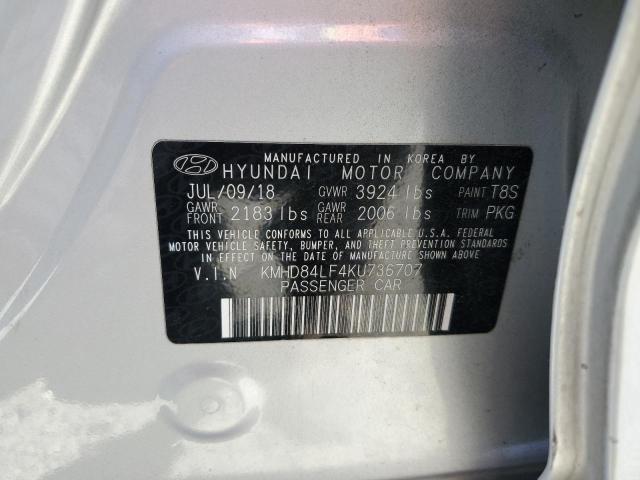 Photo 12 VIN: KMHD84LF4KU736707 - HYUNDAI ELANTRA 