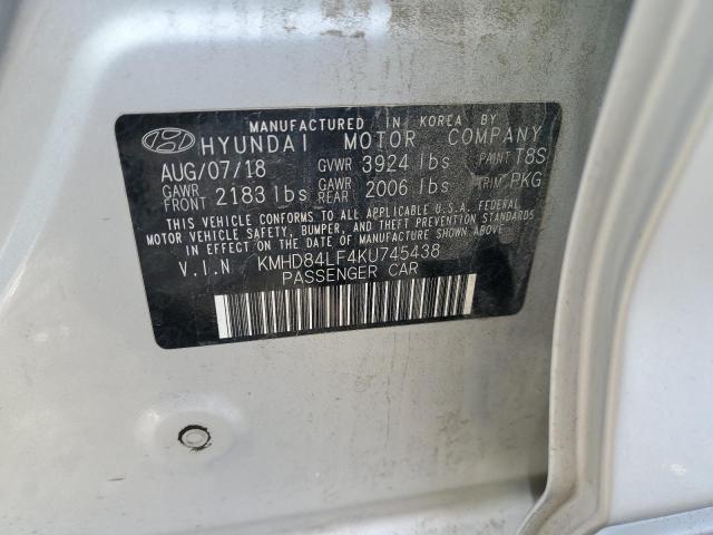 Photo 12 VIN: KMHD84LF4KU745438 - HYUNDAI ELANTRA SE 