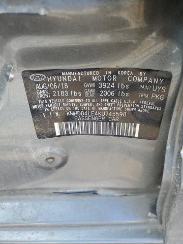 Photo 11 VIN: KMHD84LF4KU745598 - HYUNDAI ELANTRA SE 