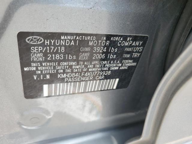 Photo 12 VIN: KMHD84LF4KU779928 - HYUNDAI ELANTRA 