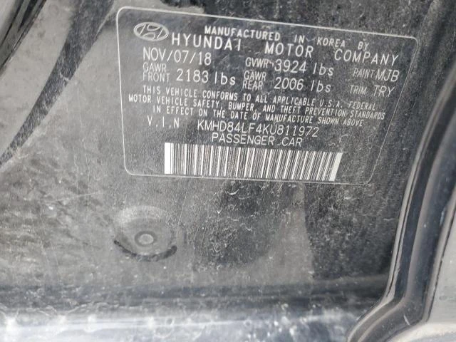 Photo 11 VIN: KMHD84LF4KU811972 - HYUNDAI ELANTRA SE 