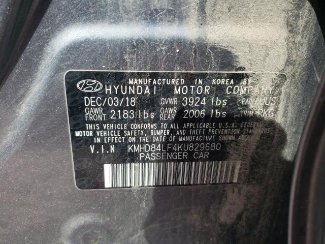 Photo 9 VIN: KMHD84LF4KU829680 - HYUNDAI ELANTRA SE 