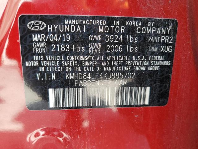 Photo 12 VIN: KMHD84LF4KU885702 - HYUNDAI ELANTRA SE 