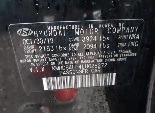 Photo 8 VIN: KMHD84LF4LU026272 - HYUNDAI ELANTRA 