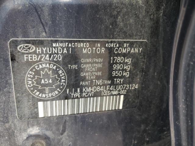 Photo 9 VIN: KMHD84LF4LU073124 - HYUNDAI ELANTRA SE 